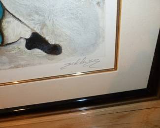 Signed limited edition David Schluss serigraph
