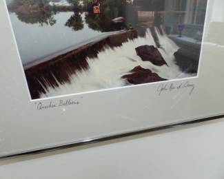 Framed & signed photograph