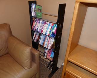 VHS tapes, stand