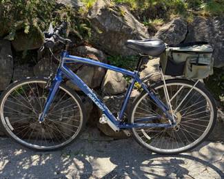 30 RaleighCadentHybridBicyclewCannondaleRackBag