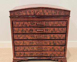 112 ChineseLacquerChestwRemovableTop