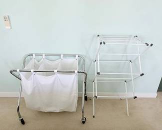 149 LaundrySorteronWheels3TierFoldingClothesDryingRack