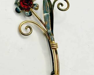 1/20 12K GF Vintage Flower Brooch