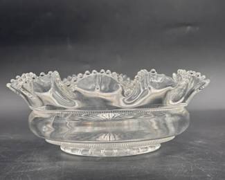 Ruffled Lip Glass Dish