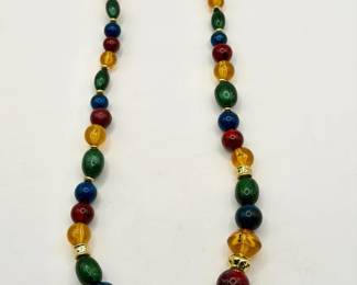 Large Multi Colored Vintage Necklace