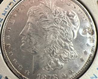 1878-S Morgan Silver Dollar Coin — Antique