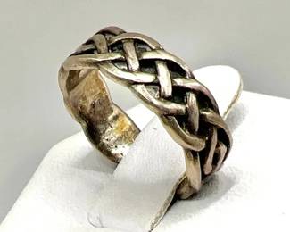 Vintage Celtic Knot Ring — Sterling Silver Jewelry