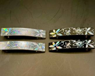 (4) Vintage Style Barrettes