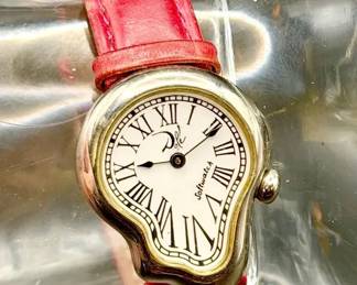 Salvador Dali Softwatch with Pink Leather Band