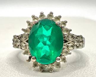 Sterling Silver Cocktail Ring — Size 5 1/4