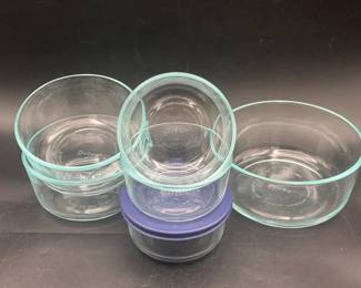 (6) Pyrex Glass Containers