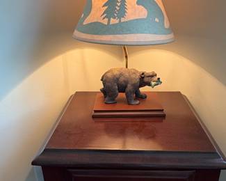 NIGHTSTANDS, BEAR LAMP