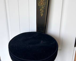 HALL CHAIR WITH STENCIL THIN TALL BACK