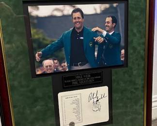 Phil Mickelson Green Jacket Signed/ Authenticated