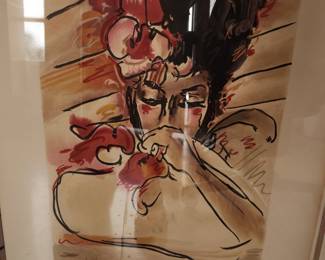 Peter Max, "Suzin", 34x41, pretty big. Pencil signed and #99/100