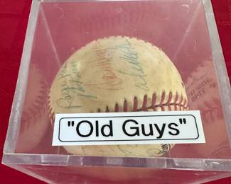 1970’s signed baseball by GREATS! Tommy Lasorda, Roy Campanella….. more!