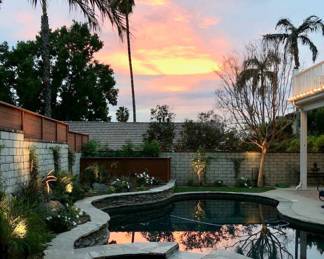 House is for sale. Backyard pool