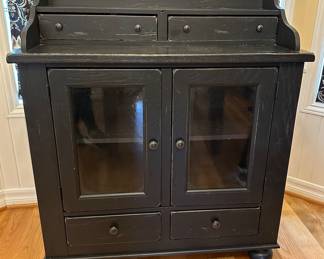 Broyhill Attic Heirloom Distressed Dining Chest in Black