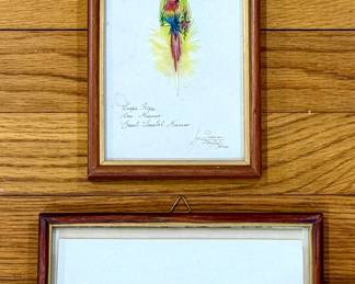 $40 - Pair of original paintings from Costa Rica; wood frames