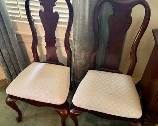 Cherrywood Queen Ann Chairs 