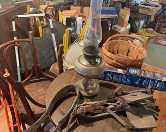 Basement -Lights, Chairs, Tables, Tools and More