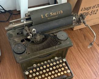 Antique L C Smith Typewriter