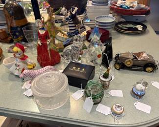Herend, Lalique, swartzski, Marano glass collectibles