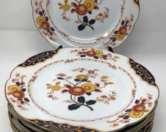 Set Of 8 Premiere Canton Fair Dinner Plates