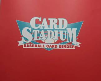 Card Stadium Baseball Card Binder 2 With Cards Avery, Glavine, Mercker, Lopez, Braves