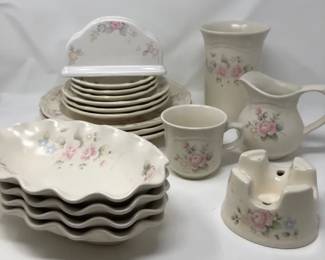 Pfaltzgraff Tea Rose Stoneware Lot