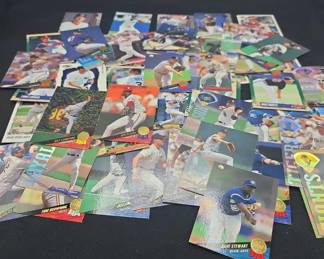 Mystery Leaf, Score, Pinnacle Baseball Cards