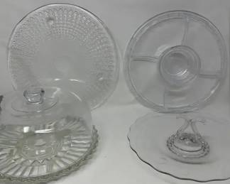 Vintage Glass Platters