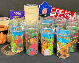 Camel Collection Cups, Poker Chips, Coasters, Racing Pins