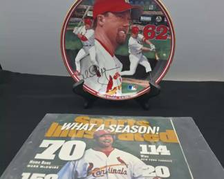 Mark McGwire October 1998 Sports Illustrated  Conmenmorative Plate 2851I