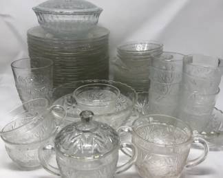 Vintage Pressed Glass Lot