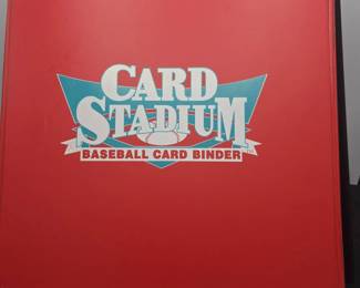 Card Stadium Baseball Card Binder With Cards Nolan Ryan, Ripken, Griffey Jr., Bo Jackson  More