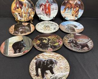 Vintage Collector Plates By John Silver, Hamilton Collection And More