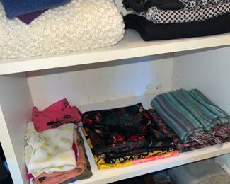 Closeup of scarves 
