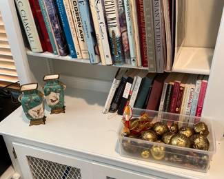 Books with decorative home items