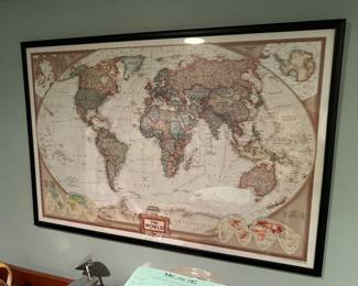 Vintage world map