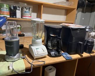 Variety of electric kitchen appliances