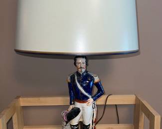 Close up of the Napolean Bonaparte lamp