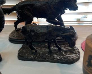 Bronze animal figurines