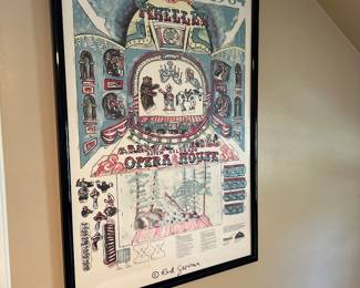 1984 "Wheeler Opera House" posted by Red Grooms