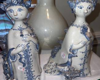 Danish blue and white figures from Aunt Ella series