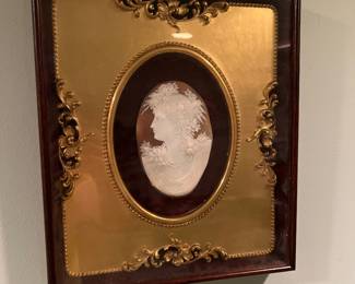 Ornate cameo wall hanging