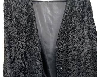 Vintage Goldworm black fur jacket.  So unique!