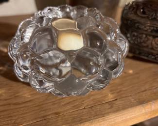 Orrefors Raspberry votive
