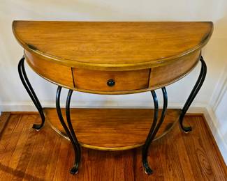 Elegant Demi-Lune Entryway Table