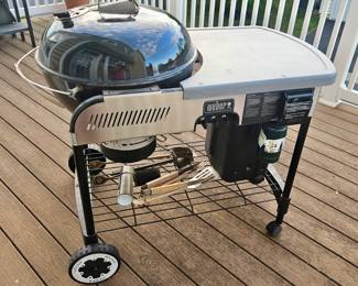 Weber Charcoal Grill with Table
